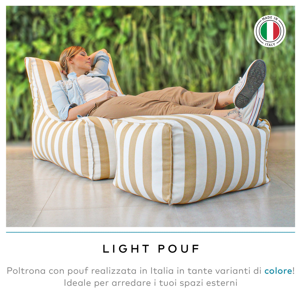 Avalon Chaise Longue Pouf Da Esterno Poltrona Sacco Poltrona Pouf