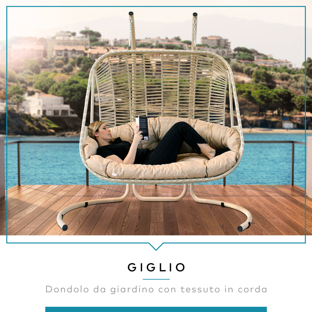 Sedia Sospesa Sedia A Dondolo Da Giardino Kasanova Rattan Poltrona