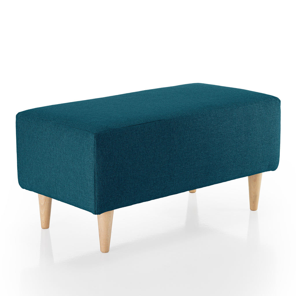 Kaela - Pouf Sgabello Poggiapiedi Quadrato Moderno Piedi In Legno Tortora 27x28cm 827709 Kaela - Pouf Sgabello Poggiapiedi Quadrato Moderno Piedi In Legno Tortora 27x28cm 827709