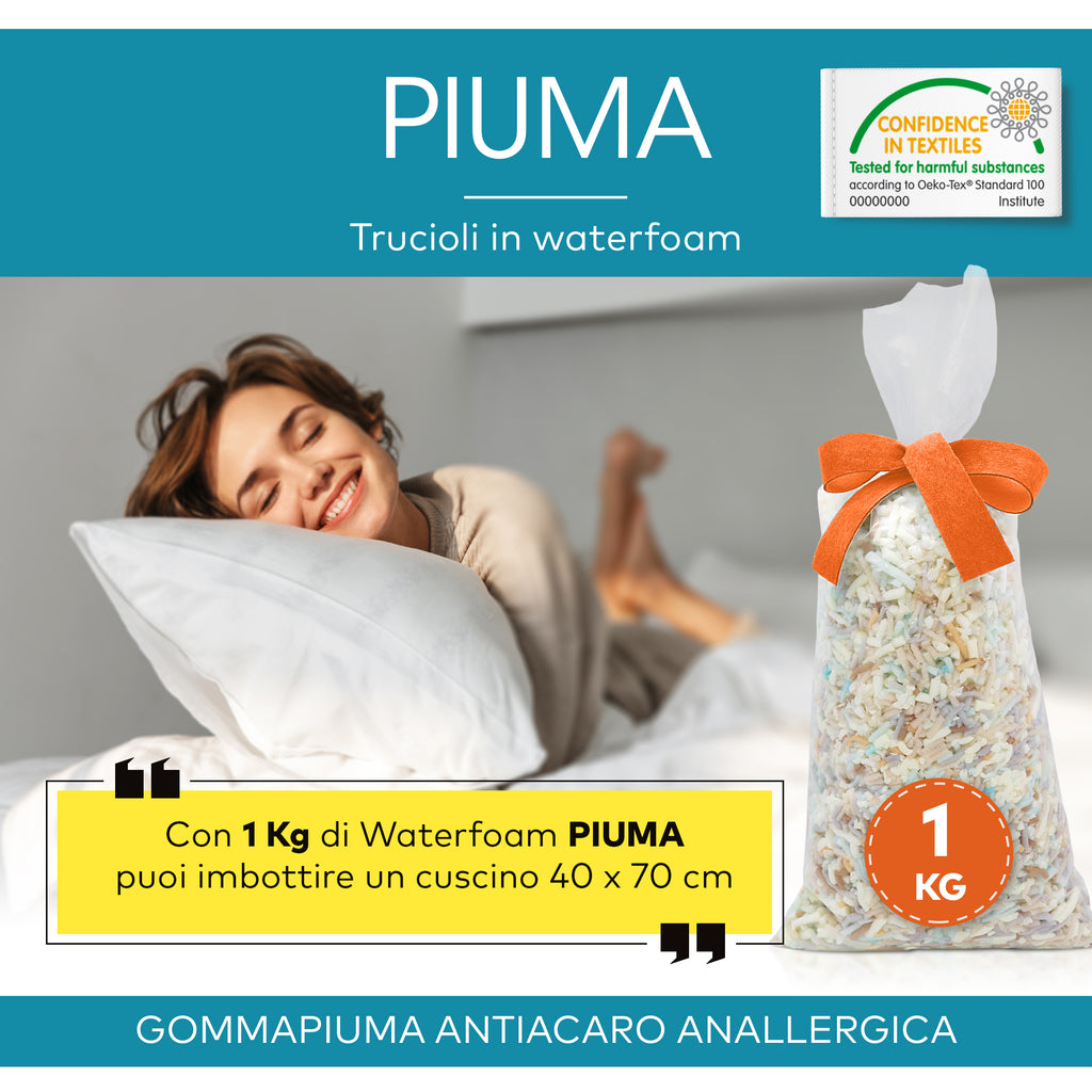 Piuma - Imbottitura in gommapiuma (waterfoam)