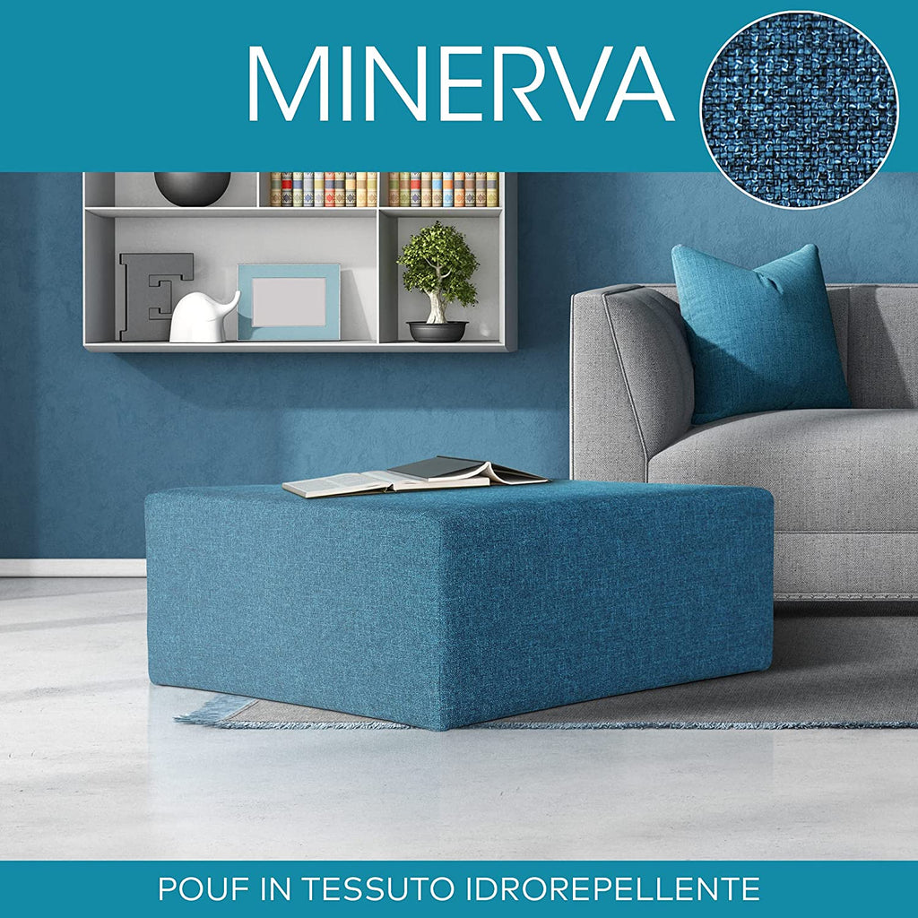 DESHOME - Pouf poggiapiedi 50x50x50 cm idrorepellente con imbottitura  sfoderabile per esterno interno: Puff design per divano soggiorno camera da  letto, Puff, Pouffe salotto Light Pouf (Bianco crema) : : Casa e