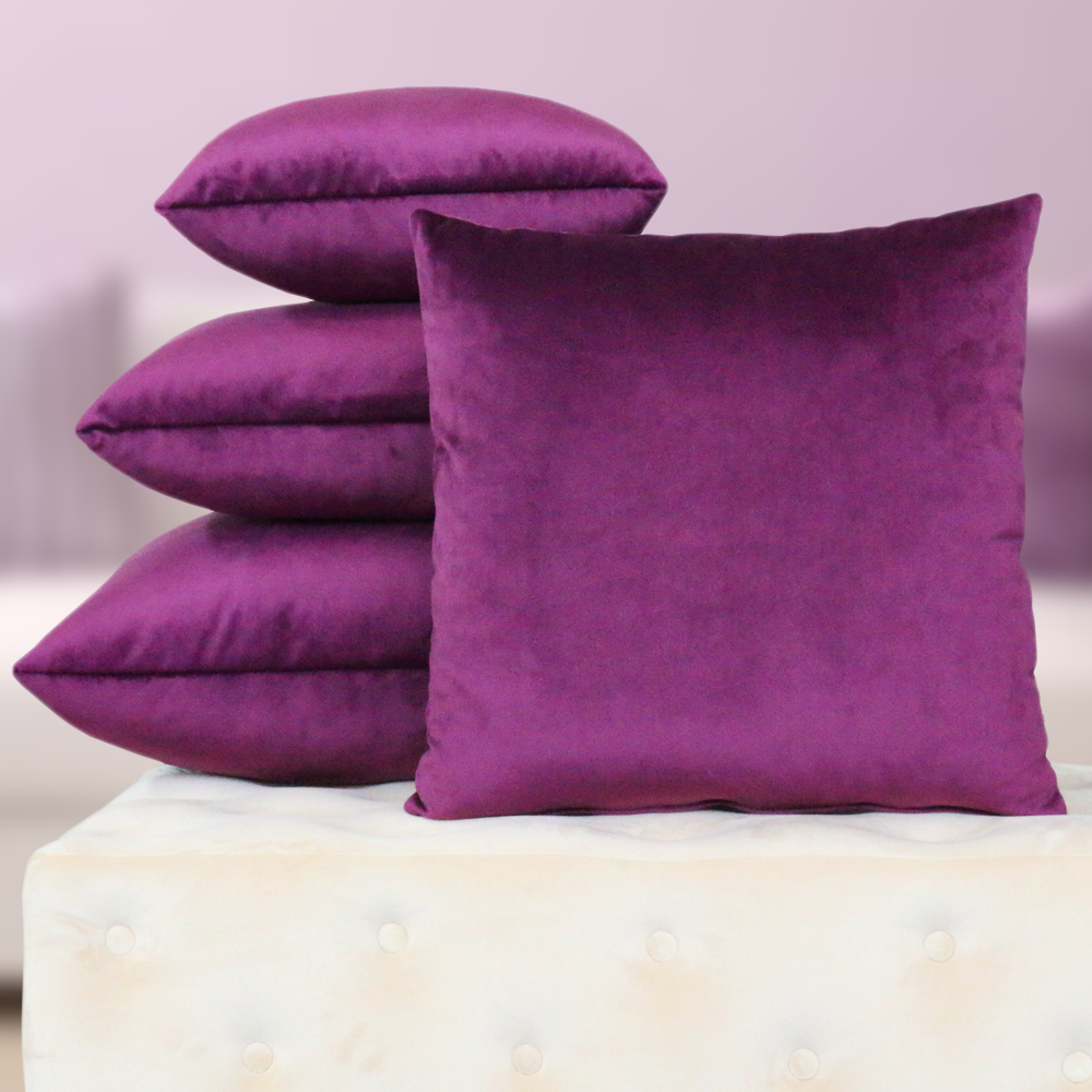 Fodera Cuscino Viola Velluto Misto Diamond Crush &ndash; Mv29a, Su Misura, Artigianale Hong Kong
