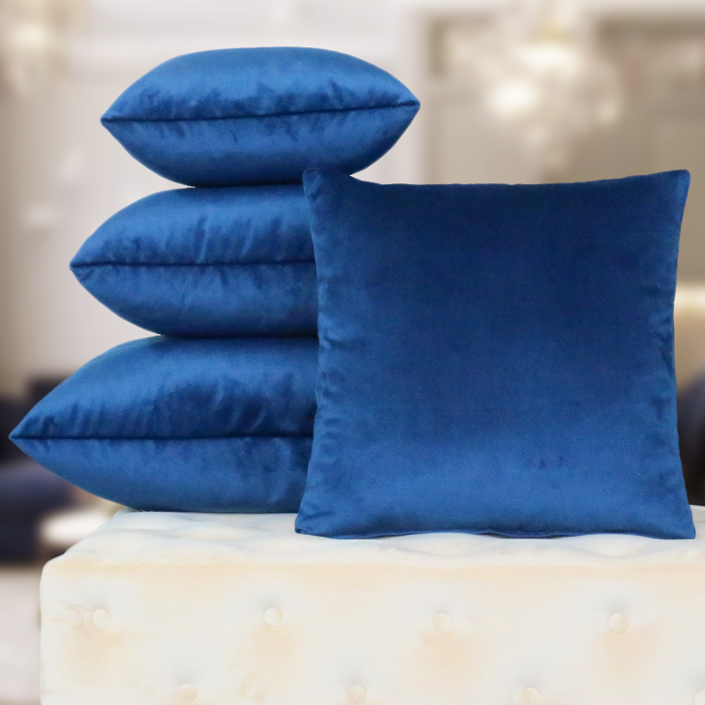 Chic - Cuscino decorativo da divano Velluto blu